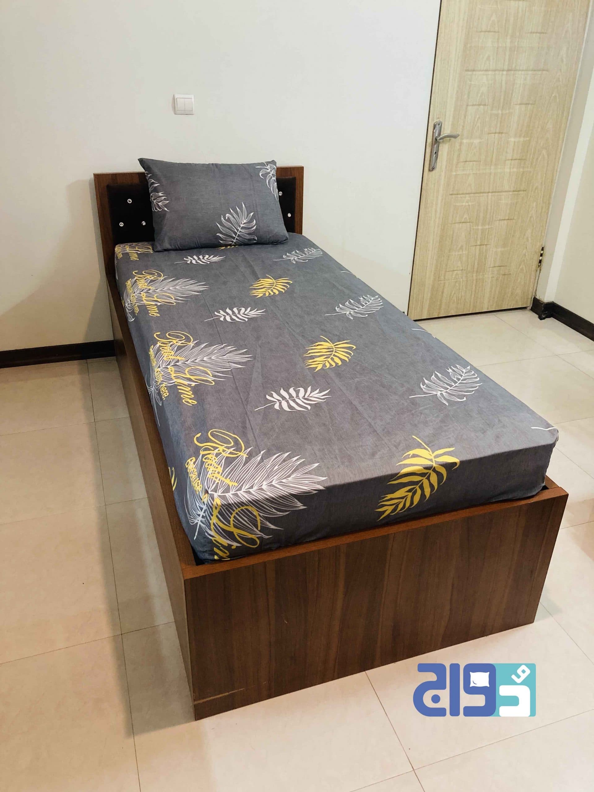 روتختی کشدار تخت تک نفره طرح ترک، خزان کد 140010283 (طوسی)