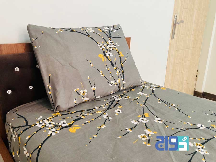 روتختی کشدار عرض ۱۲۰سانت ترک طرح زنبق (طوسی)140009301 — تصویر ۵