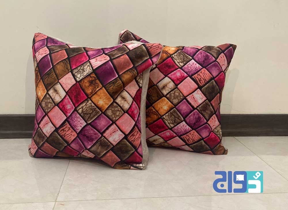 روکوسنی مخمل استون طرح سه بعدی کد 140005141 ( سرخآبی)