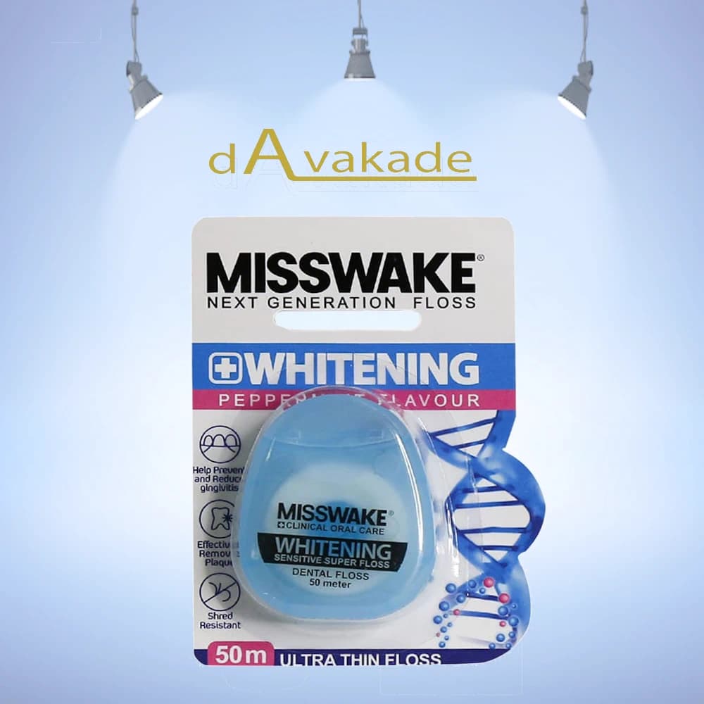 نخ دندان ۵۰ متری میسویک وایتنینگ MISSWAKE WHITENING — تصویر ۳