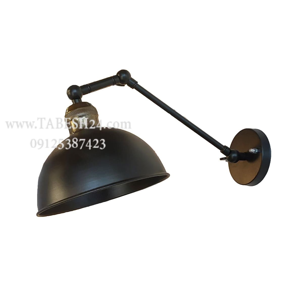 چراغ دیواری دو بازو کاسه ای
