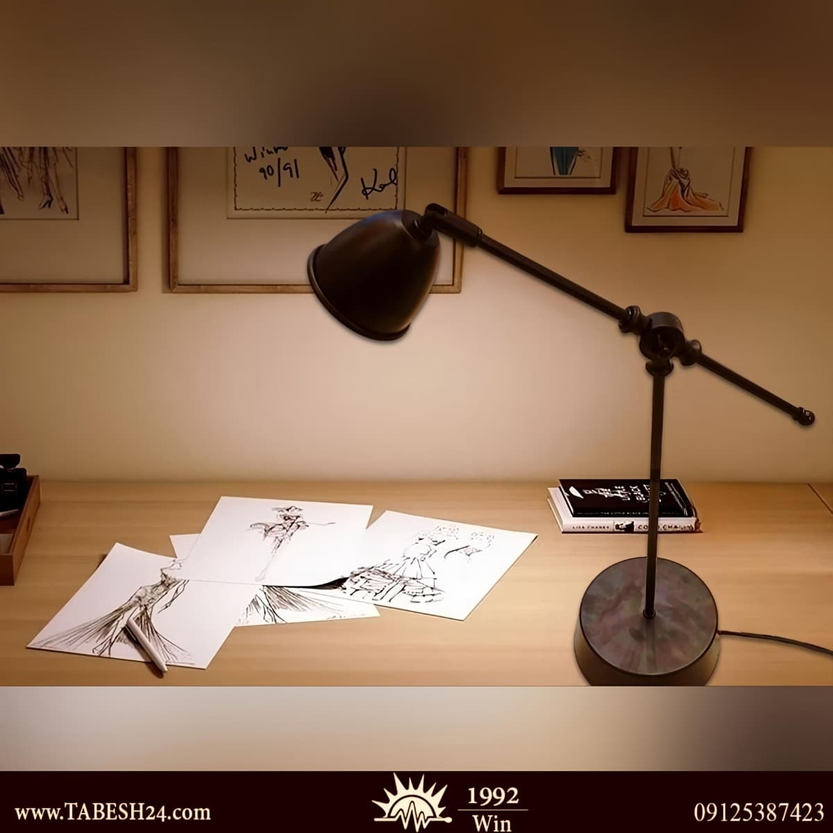 چراغ مطالعه هالوژن خور رومیزی — تصویر ۱۰