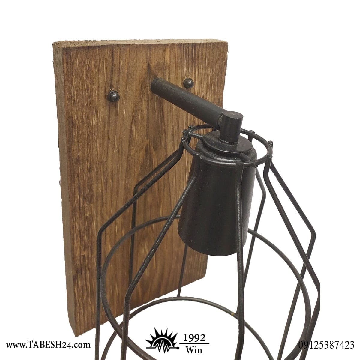 چراغ دیواری پایه چوبی قفس کد W-1106 — تصویر ۴
