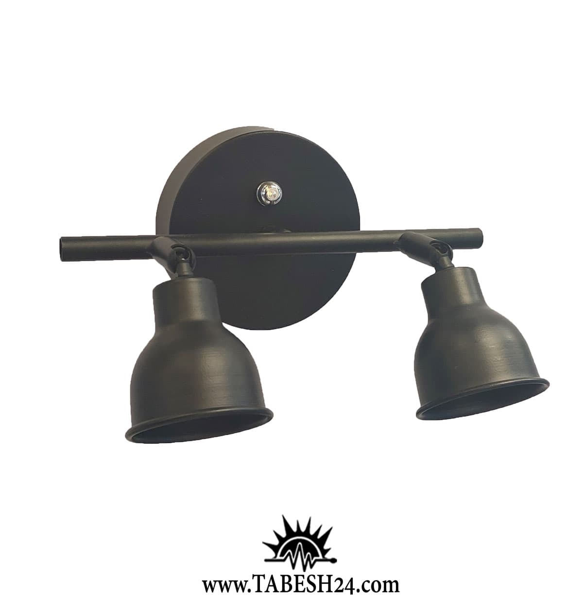 چراغ دیواری دو شعله هالوژن متحرک مدل ساده
