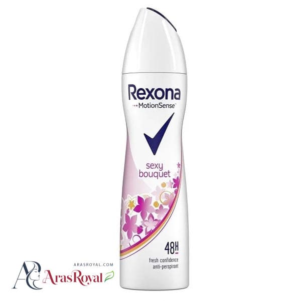 اسپری ضد تعریق زنانه رکسونا Rexona مدل Sexy Bouquet ایتالیا حجم 200 میل — تصویر ۳