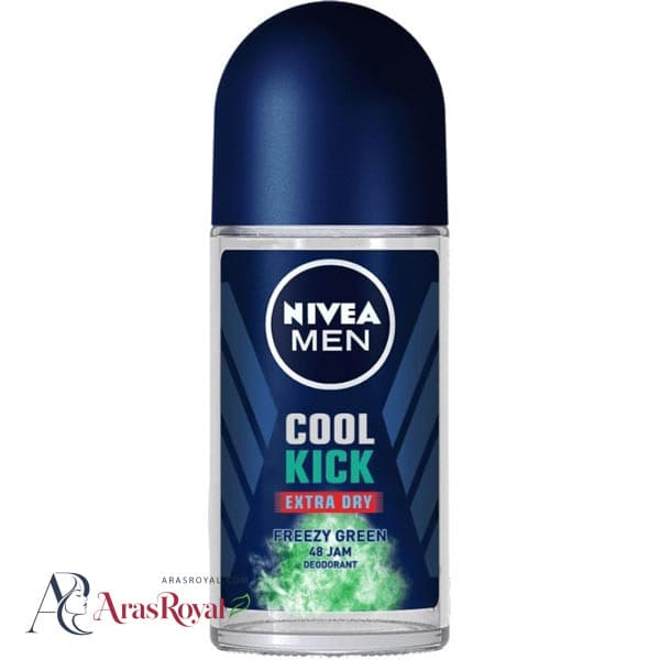 مام رولی ضد تعریق نیوا Nivea مردانه مدل Cool Kick Freezy Green کول کیک گرین حجم 50 میل
