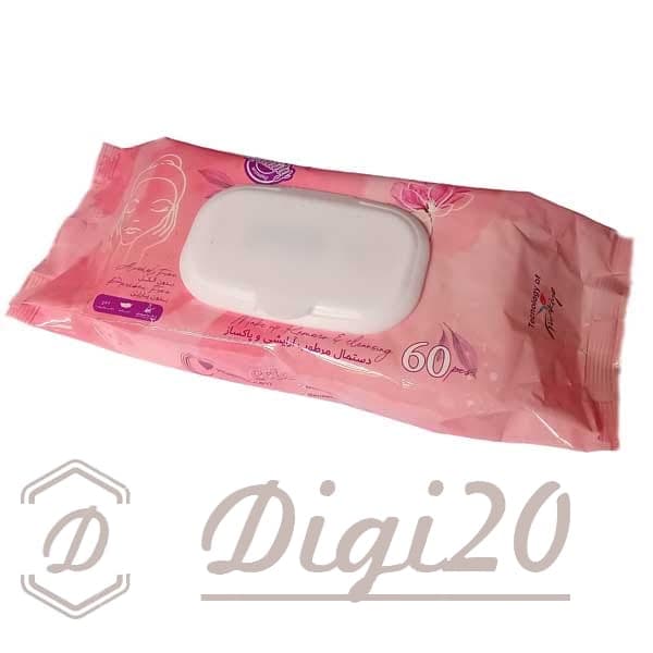 دستمال مرطوب آرایشی ریلکس بیبی بسته 60 عددی