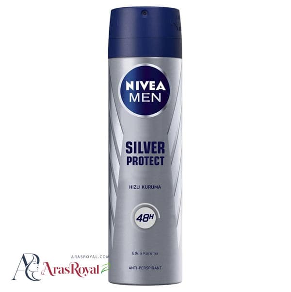 اسپری ضد تعریق مردانه نیوا Nivea مدل Silver Protect حجم 150 میل