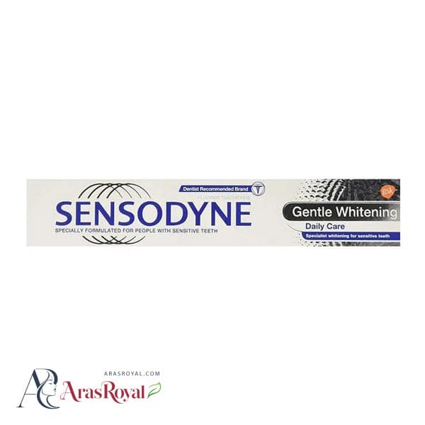 خمیردندان سنسوداین Sensodyne مدل Gentle Whitening سفید کننده حجم 100 میل — تصویر ۳