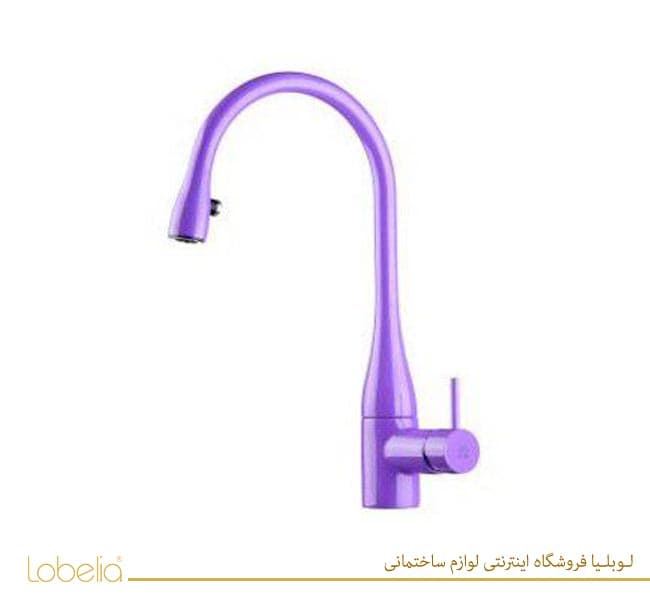 شیر ظرفشویی ایو بنفش شلنگ دار kwc کی دبلیو سی