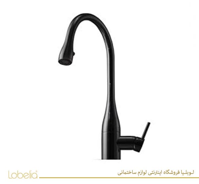 شیر ظرفشویی ایو مشکی شلنگ دار kwc کی دبلیوسی