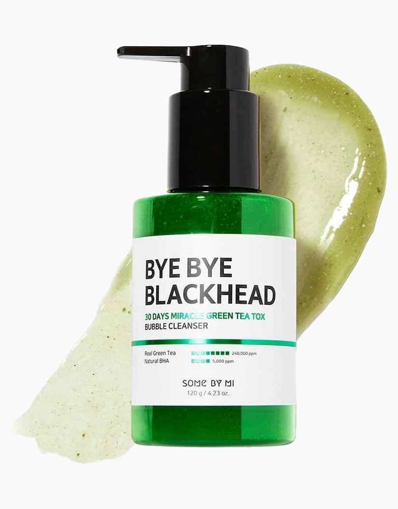 ماسک و شوینده حبابی چای سبز سام بای می BYE BYE BLACKHEAD SomeByME — تصویر ۲
