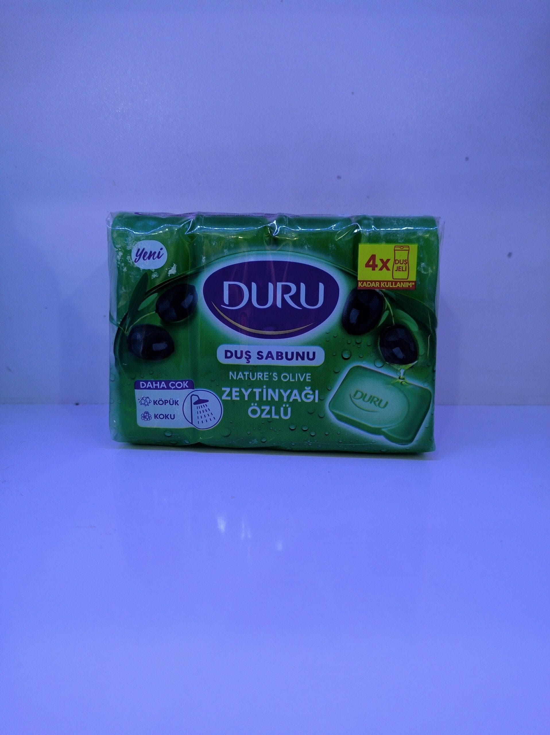 صابون دورو DURU با رایحه زیتون وزن 150 گرمی بسته 4 عددی
