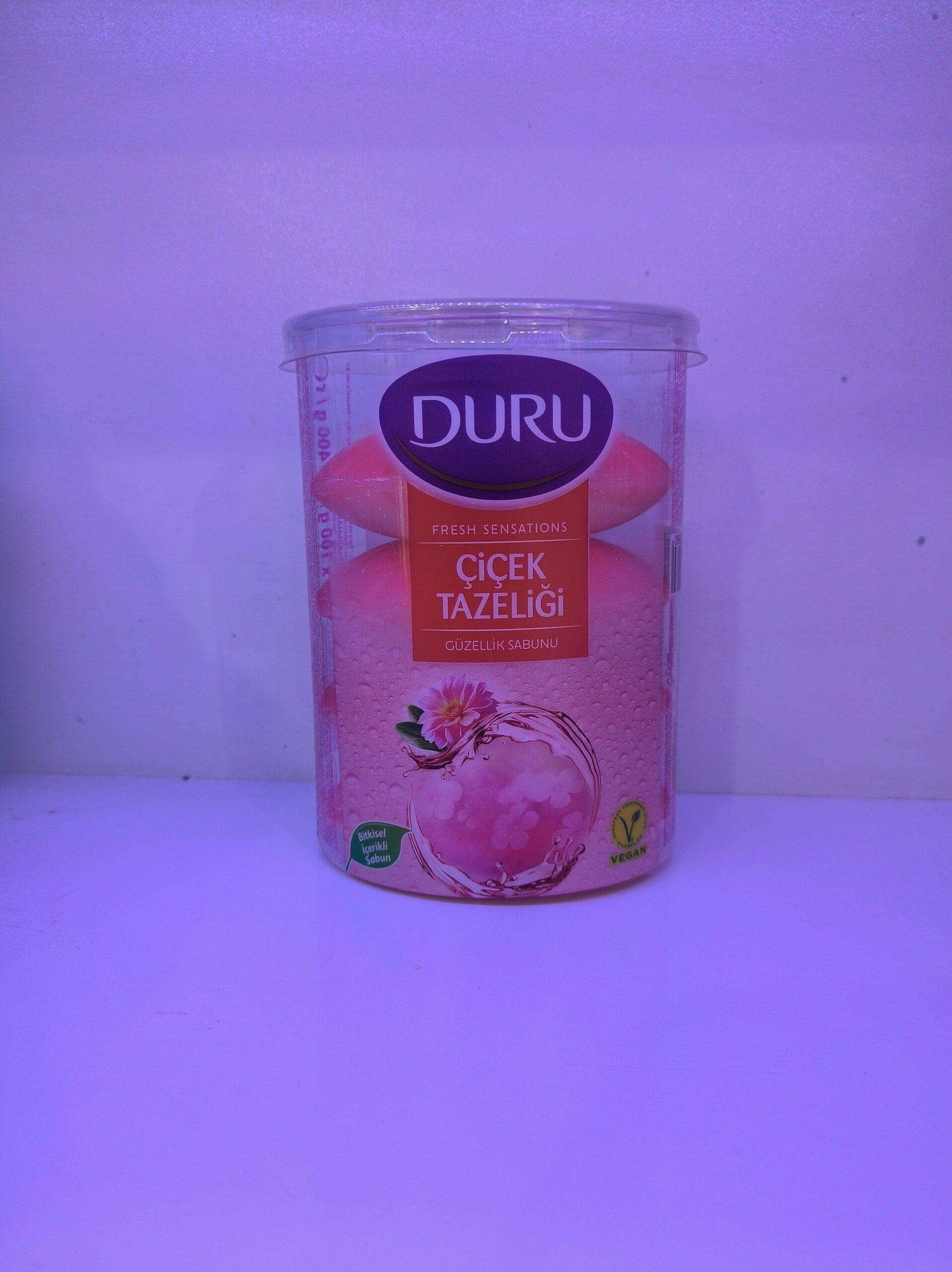 صابون گیاهی دورو DURU سری Fresh Sensation مدل Flower Infusion بسته ۴ عددی