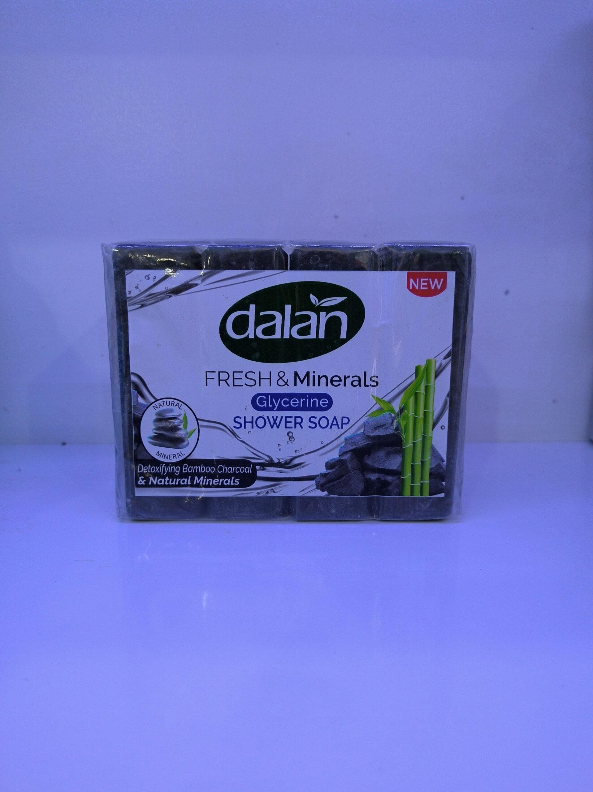 صابون دالان DALAN حاوی گلیسیرین و عصاره زغال وزن 150گرمی بسته 4 عددی — تصویر ۴