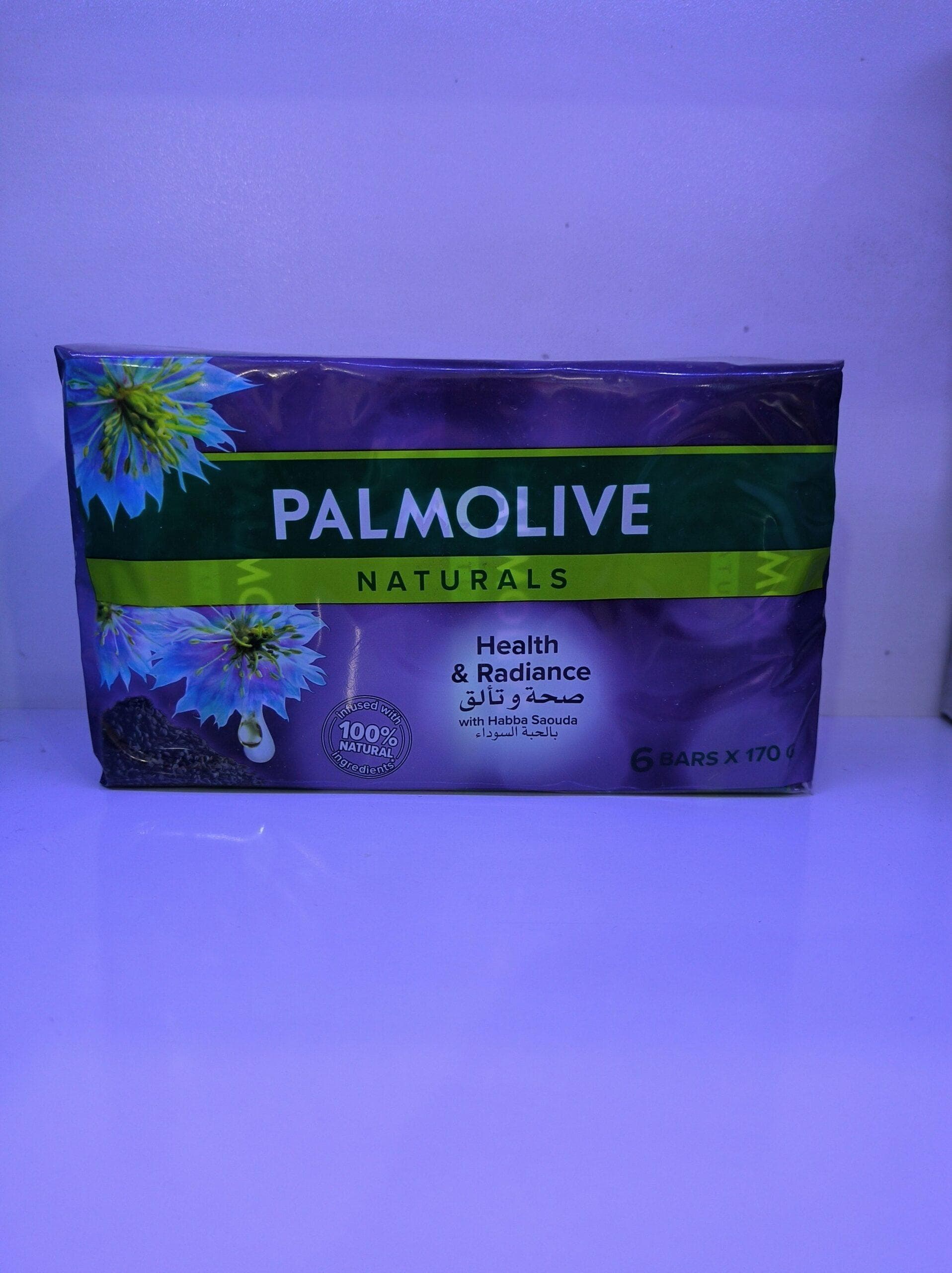 صابون پالمولیو Palmolive مدل سلامتی و درخشندگی Health & Radiance وزن 170 گرمی بسته 6 عددی