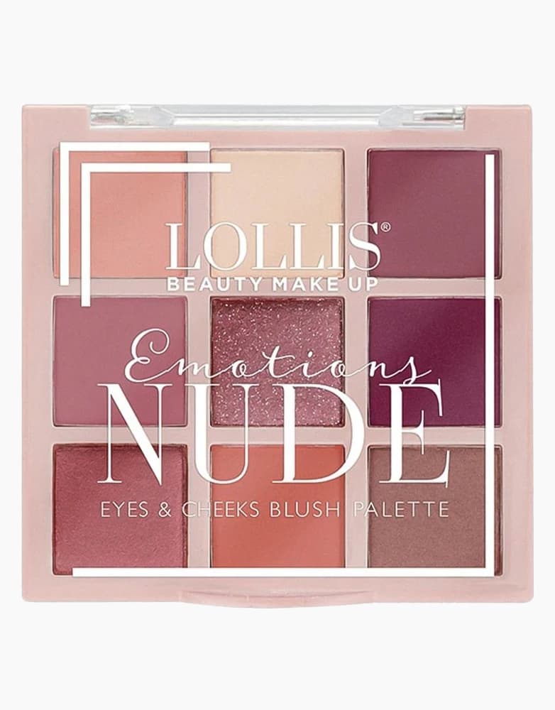 پالت سایه چشم و رژ گونه 9 تایی لولیس | مدل Emotions Nude | کد LP457 — تصویر ۳