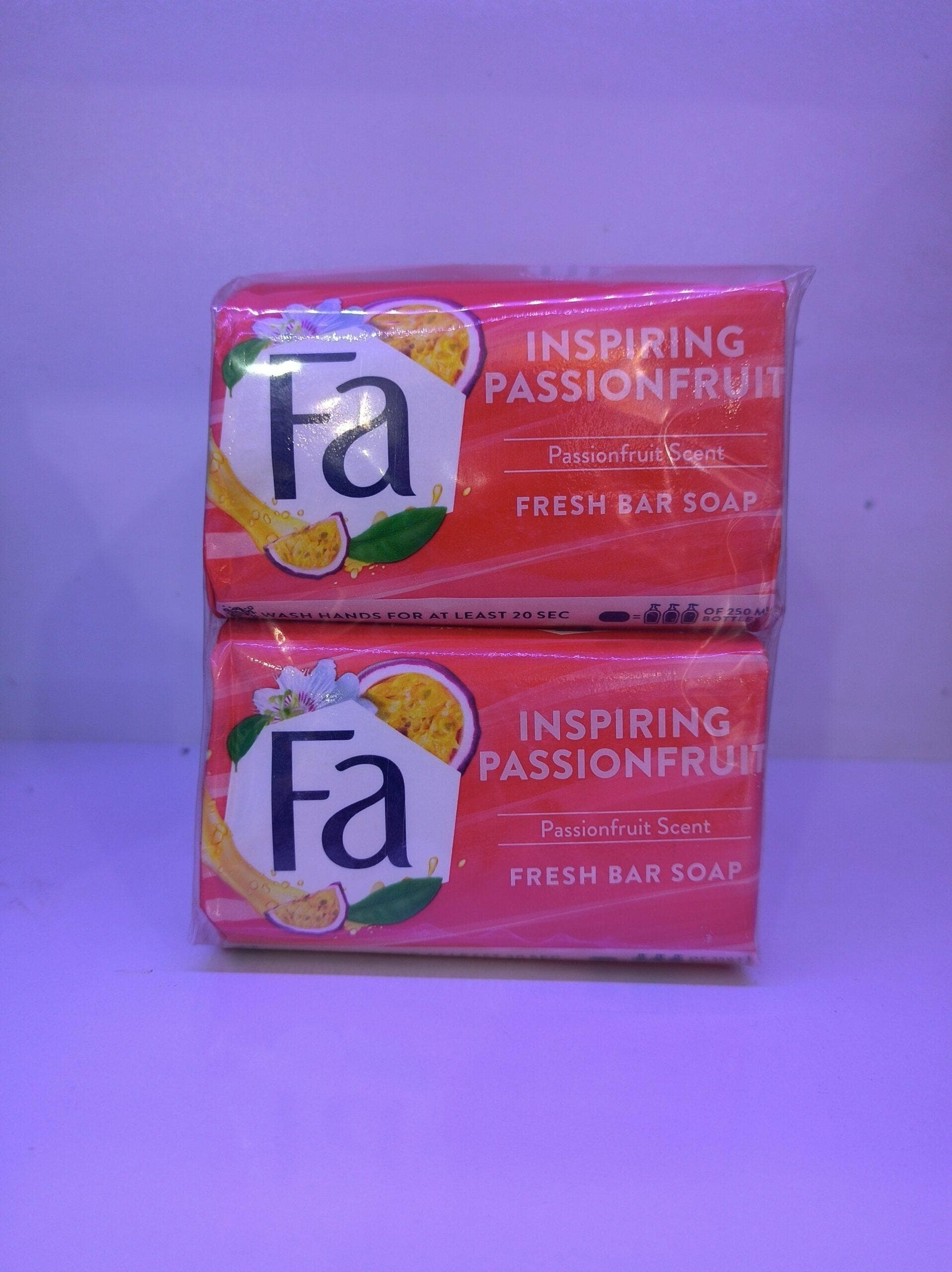 صابون FA مدل پشن فروت Inspiring Passion Fruit وزن 125 گرم بسته 6 عددی