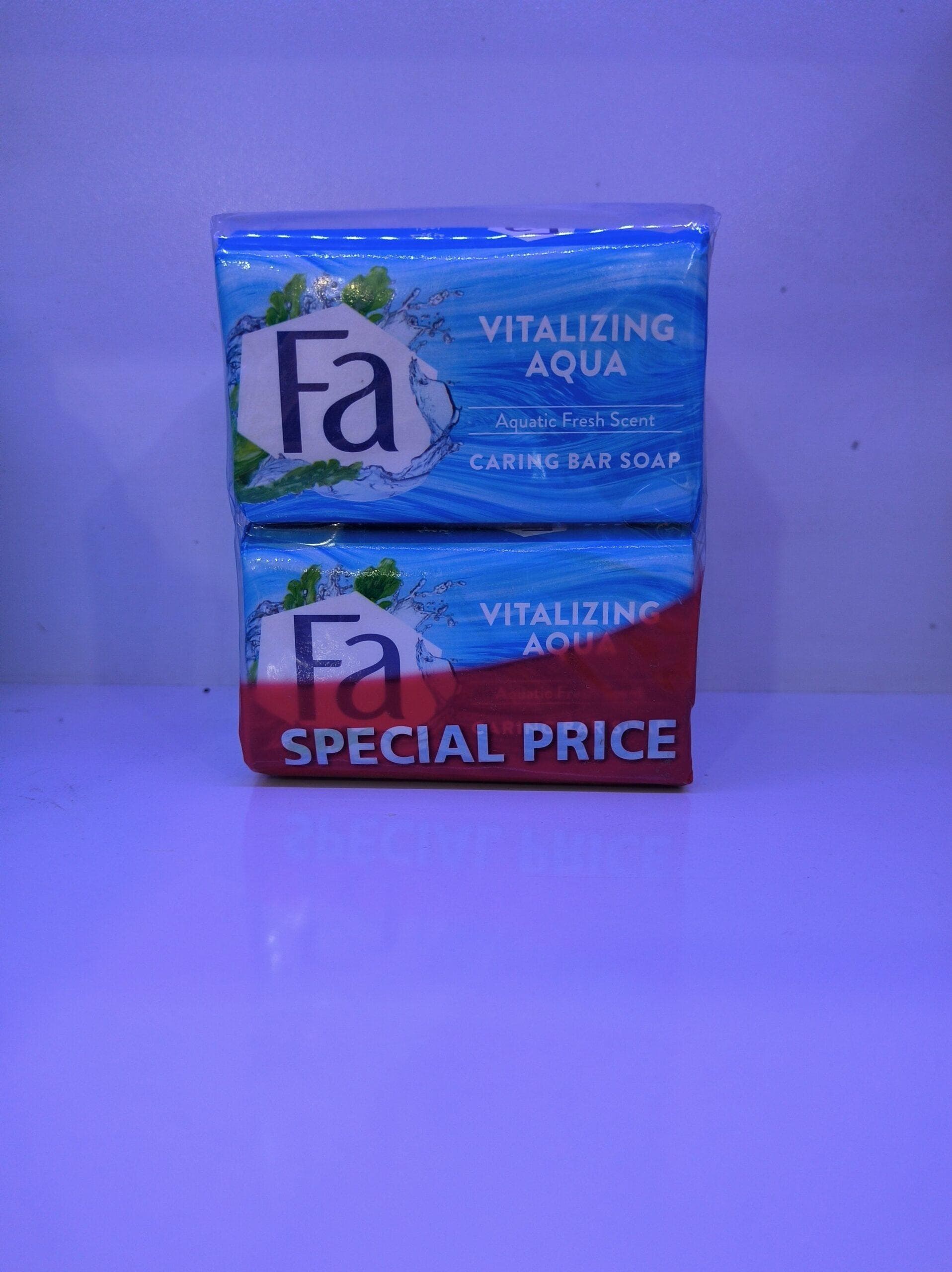 صابون Fa مدل دریایی Vitalazing Aqua وزن 125 گرمی بسته 6 عددی