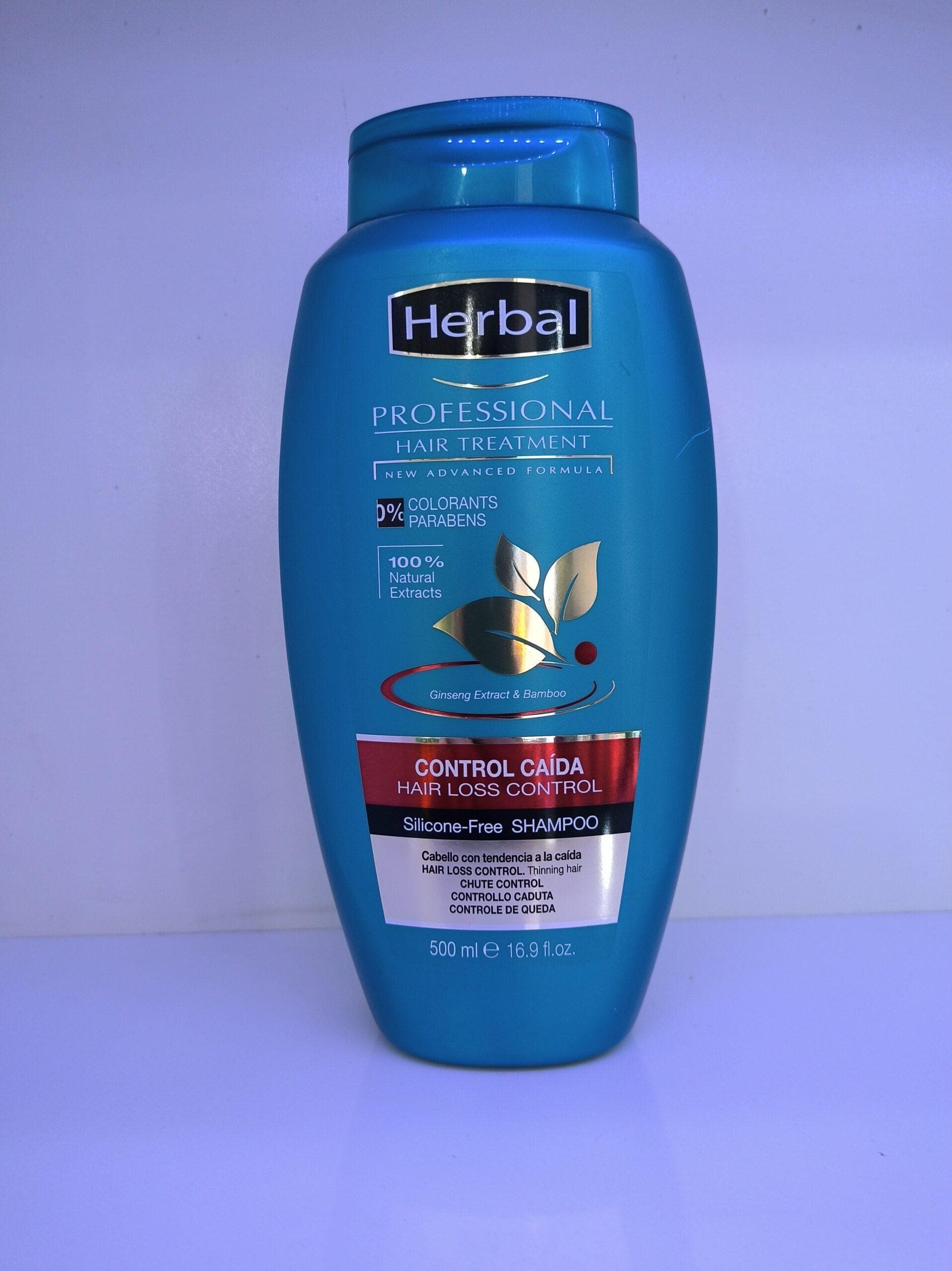 شامپو ضد ریزش مو هربال HERBAL مدل Hair Loss Control حجم 500 میلی