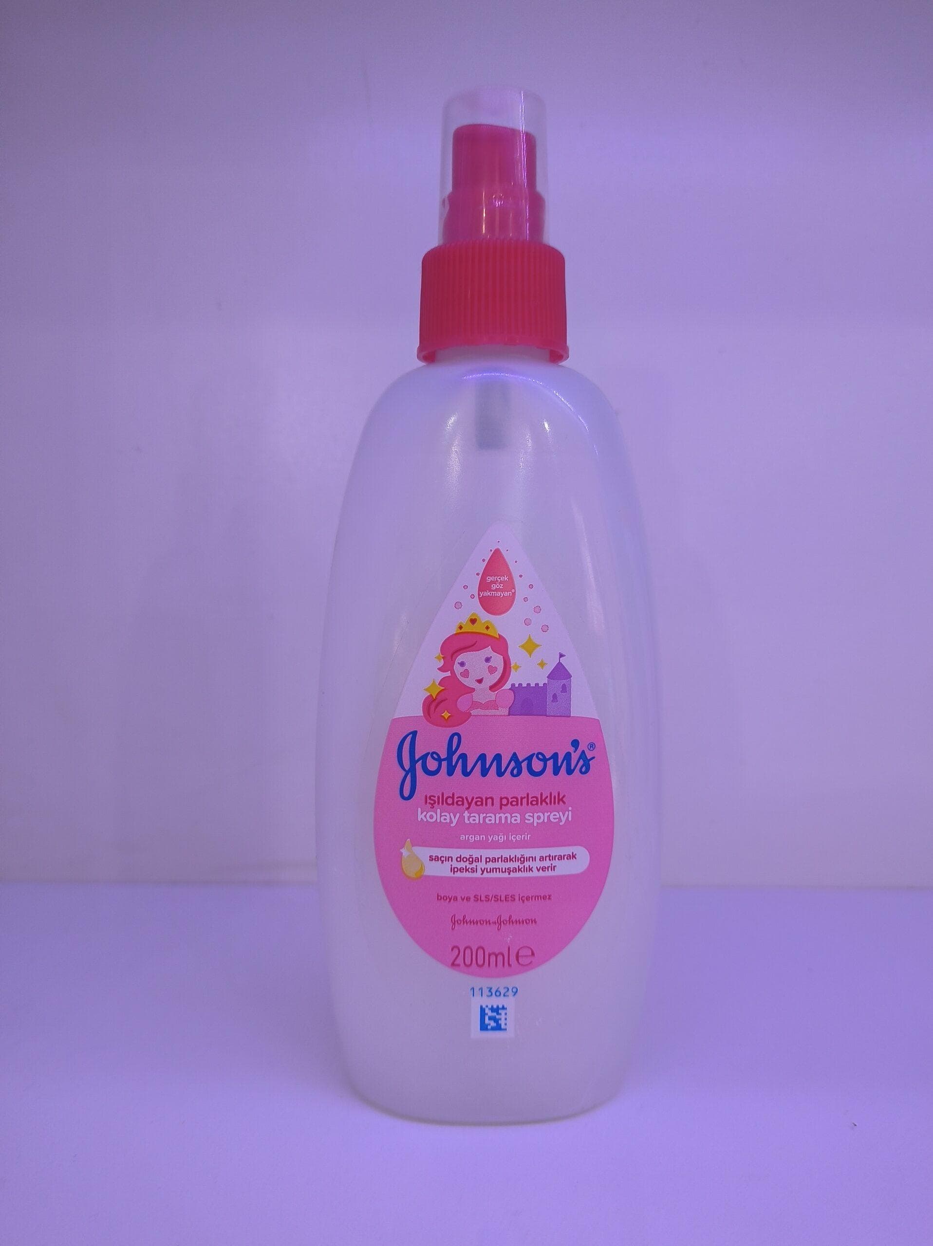 اسپری گره بازکن مو جانسون JOHNSONS برای افزایش نرمی مو مدل isildyan parlaklik حجم 200 میلی