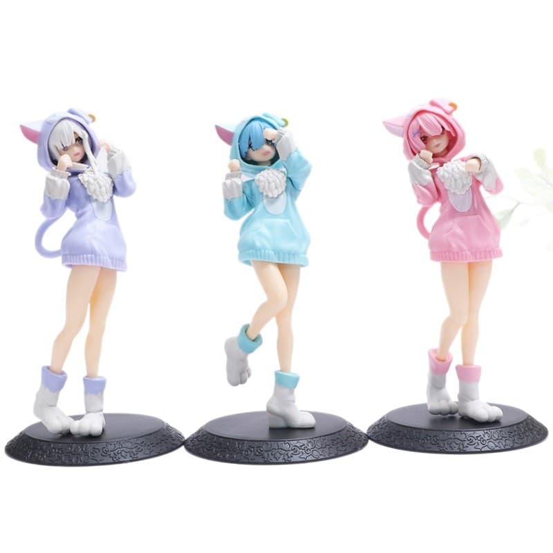 فیگور ری زیرو Re:Zero طرح رم Rem مجموعه ۳عددی
