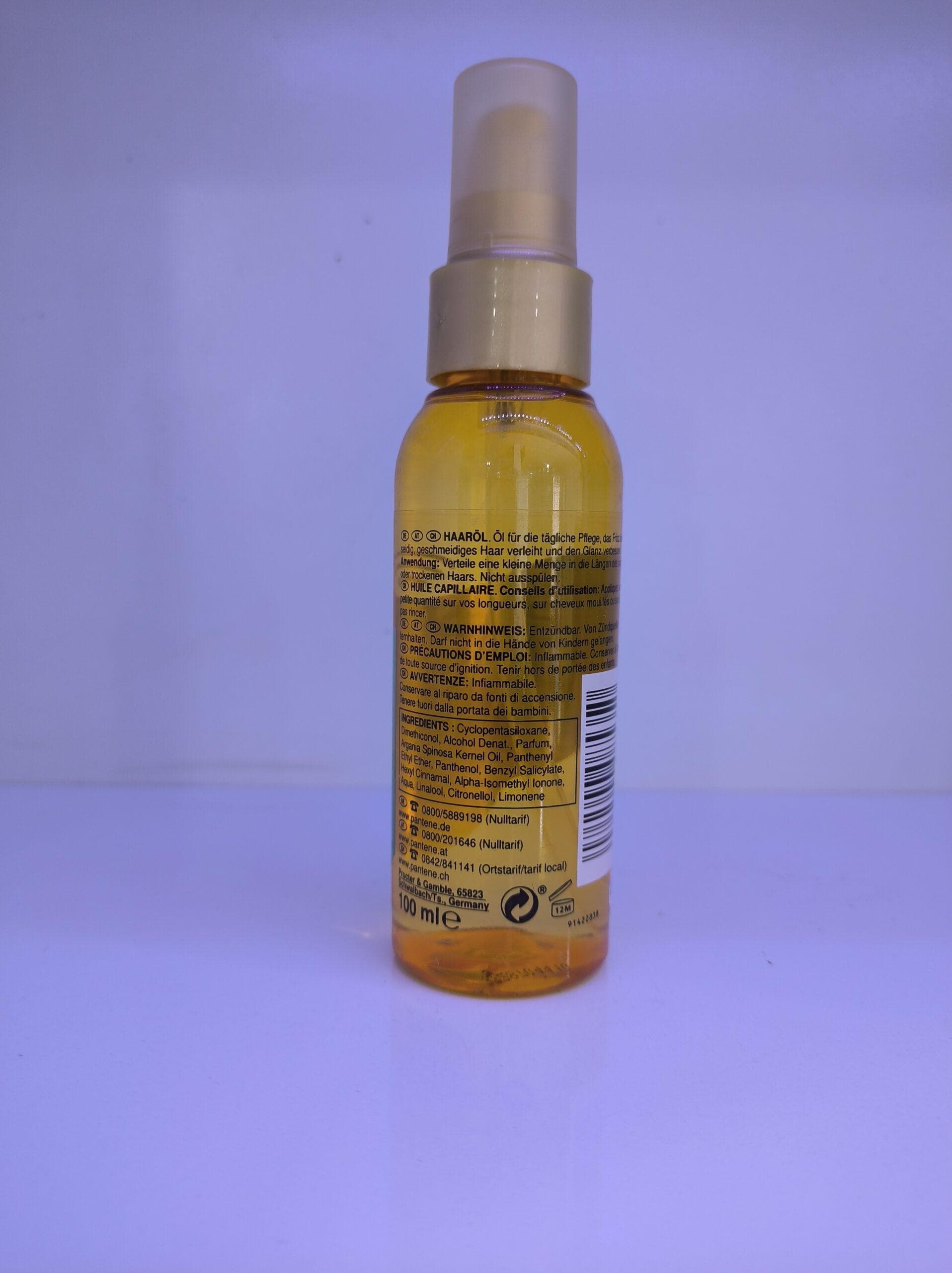 سرم موی روغن آرگان پنتن PANTENE حجم 100میلی — تصویر ۵