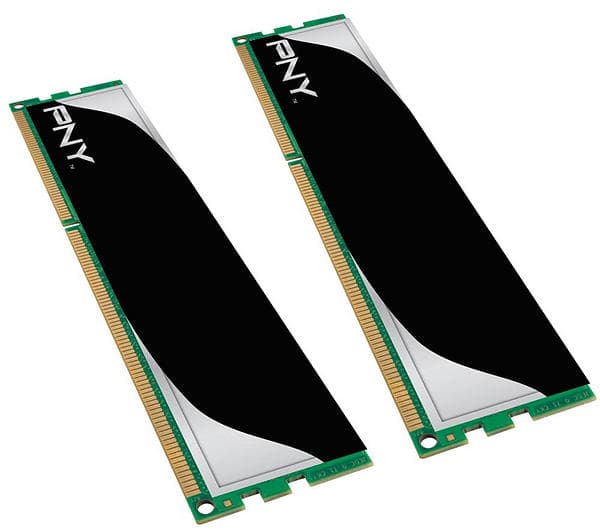 رم DDR3 2G پی ان وای PNY مدل CL9 DDR3-1333-2G DIMM تک کانال دارای هیت سینک و خنک کننده استوک — تصویر ۲