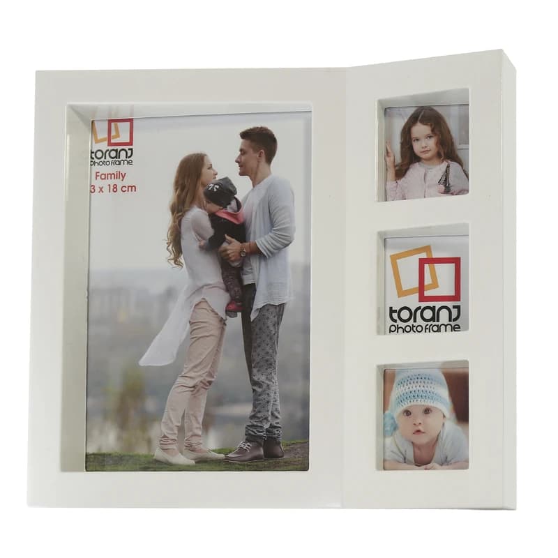 قاب عکس ترنج طرح خانواده سایز 13×18 سانتی متر