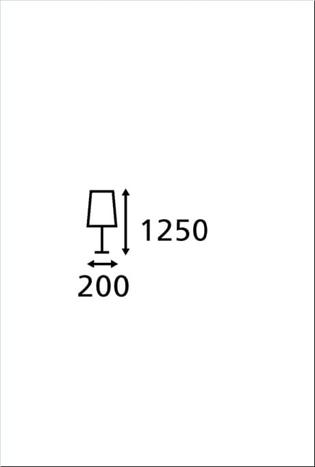 آباژور ایستاده دو شعله MLG کد 200221 — تصویر ۷