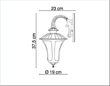چراغ دیواری حیاط گلوبو کد 31571 — تصویر ۶
