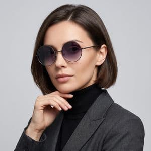 عینک آفتابی مدل Sharp Grey Round
