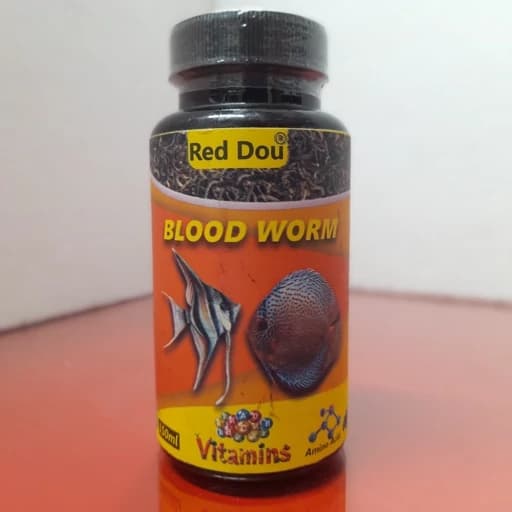 غذای کرم خونی خشک ماهیان آکواریوم Red dou