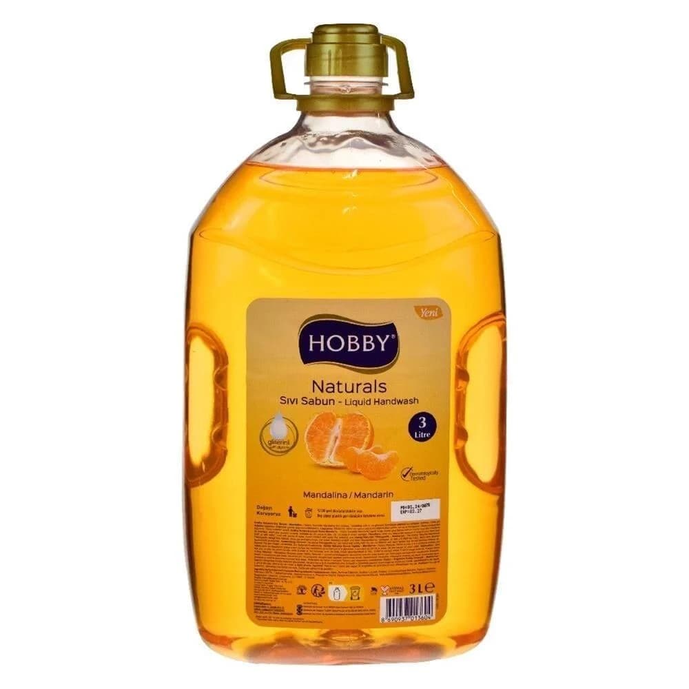 مایع دستشویی Hobby هوبی با رایحه نارنگی 3 لیتر