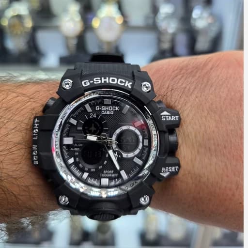 ساعت مچی مردانه کاسیو جی شاک دوزمانه ضدآب