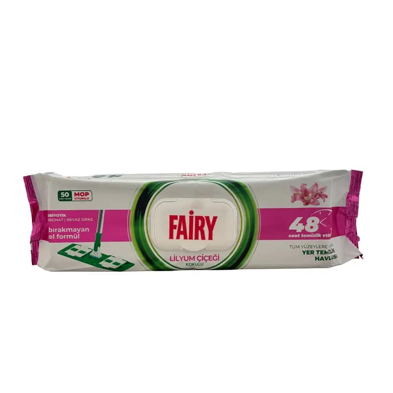 دستمال نظافت مخصوص تی فیری Fairy Lilium | بسته ۵۰ عددی — تصویر ۳