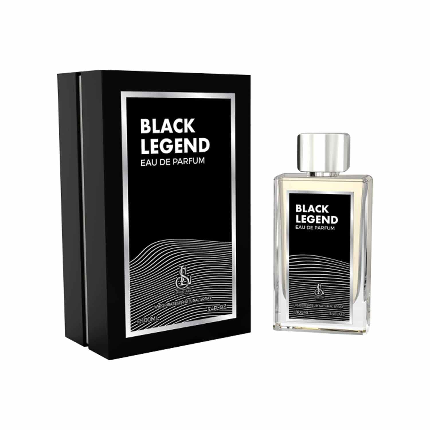 ادو پرفیوم مردانه اسپرینگ لیلیز مدل Black Legend با پکیج Hard