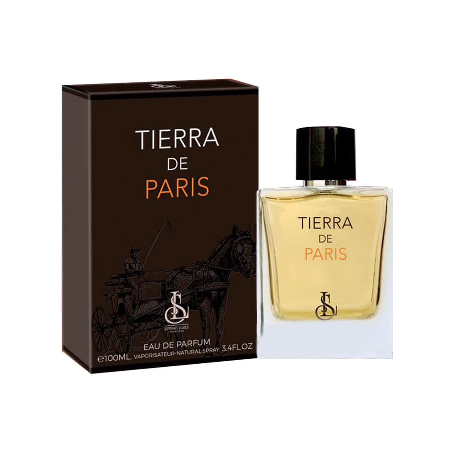 ادو پرفیوم مردانه اسپرینگ لیلیز مدل Tierra De Paris با پکیج Soft