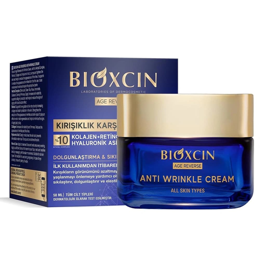 کرم شب ضد چروک بیوکسین Bioxcin مدل Age Reverse – حجم ۵۰ میلی‌لیتر