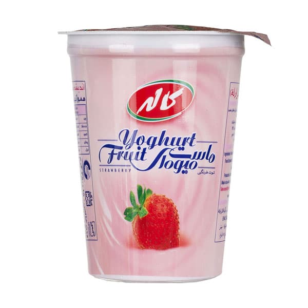 ماست میوه ای توت فرنگی کاله 450 گرم