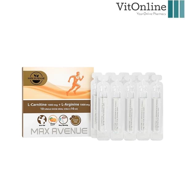 ویال ال کارنیتین و ال آرژنین مکس اونیو 10 عدد