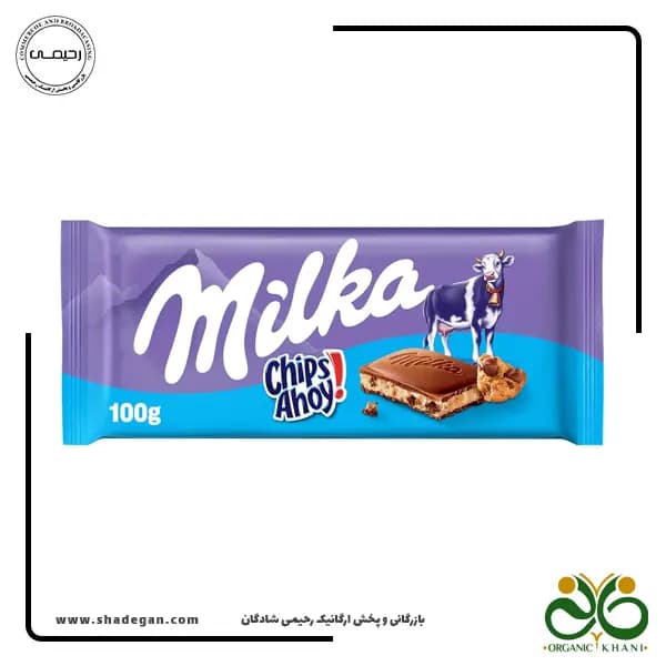شکلات میلکا با مغز کوکی چیپس آهوی | Milka Chocolate Chips Ahoy