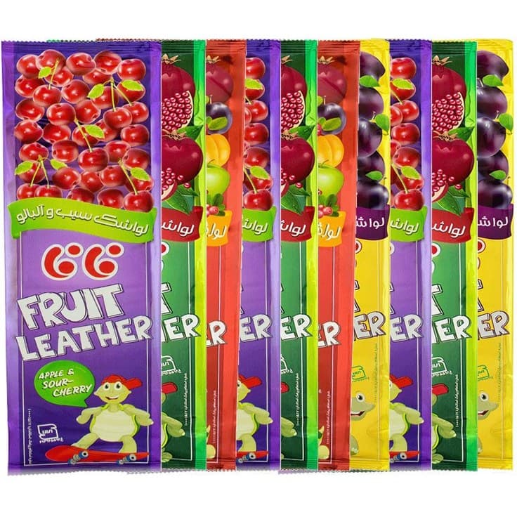 لواشک بزرگ لاک پشتی فافا بسته 10 عددی