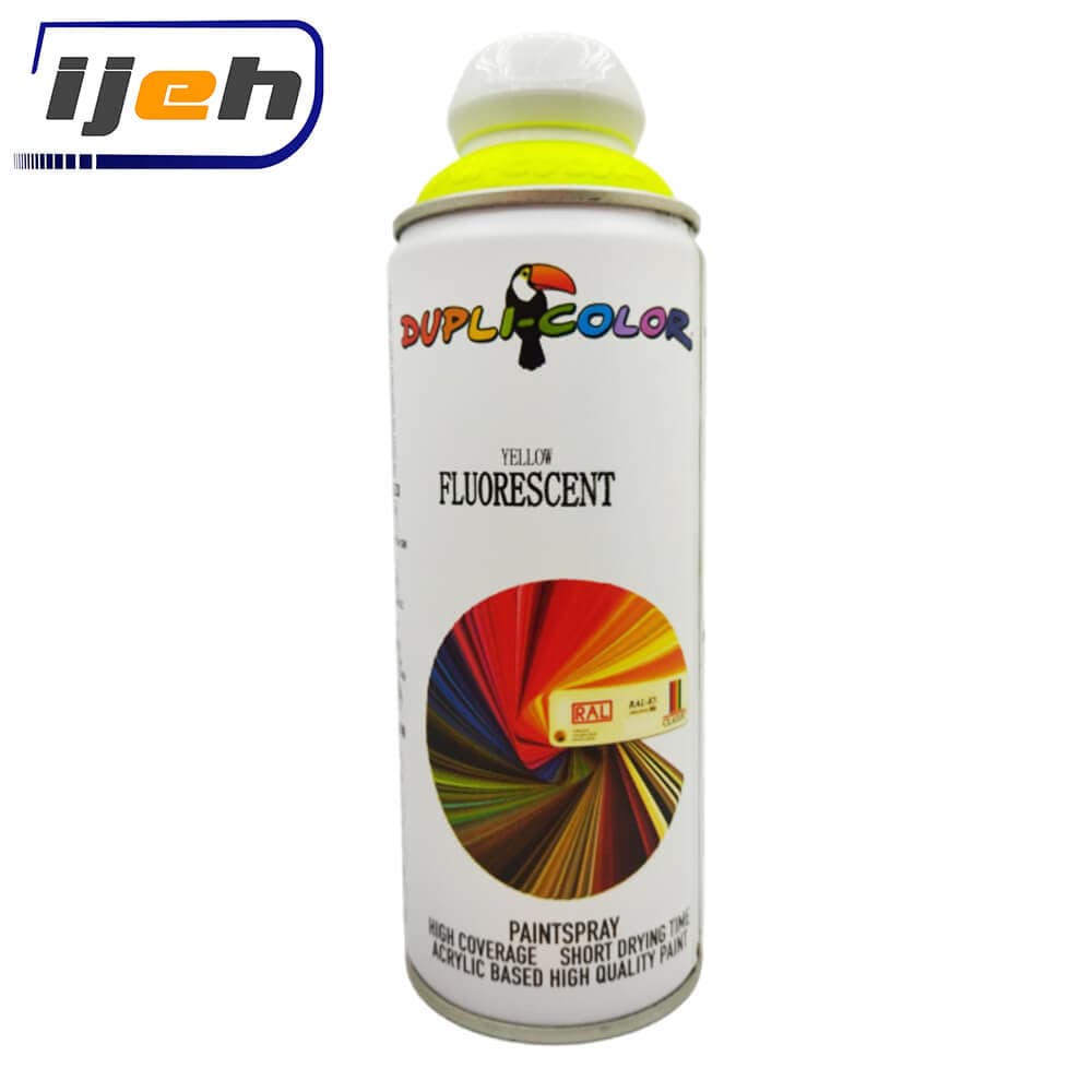 اسپری رنگ زرد فلورسنت دوپلی کالر Dupli Color yellow fluorescent 400ml