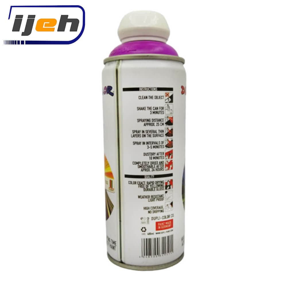 اسپری رنگ بنفش فلورسنت دوپلی کالر Dupli Color Violet fluorescent 400ml — تصویر ۱۱