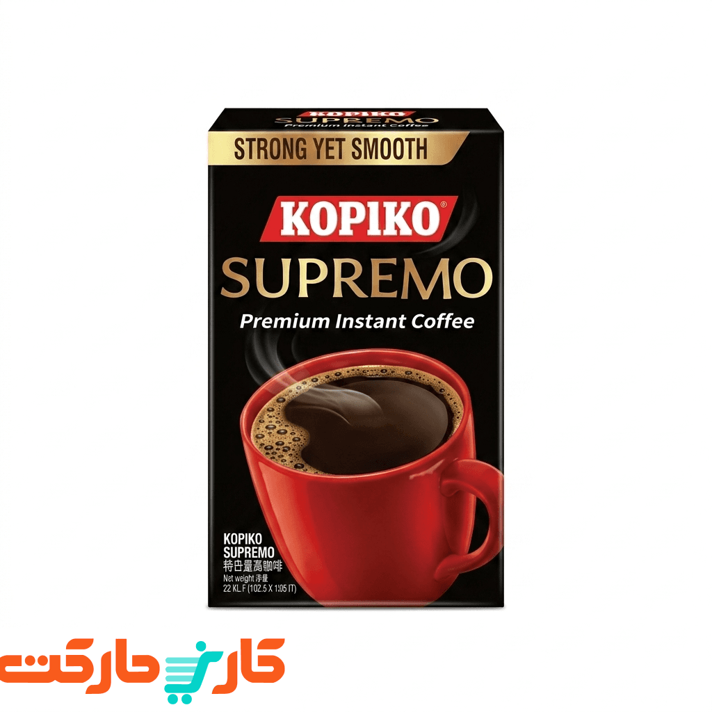 اسپرسو فوری سوپریمو کوپیکو KOPIKO Supermo Coffee بسته 24 عددی