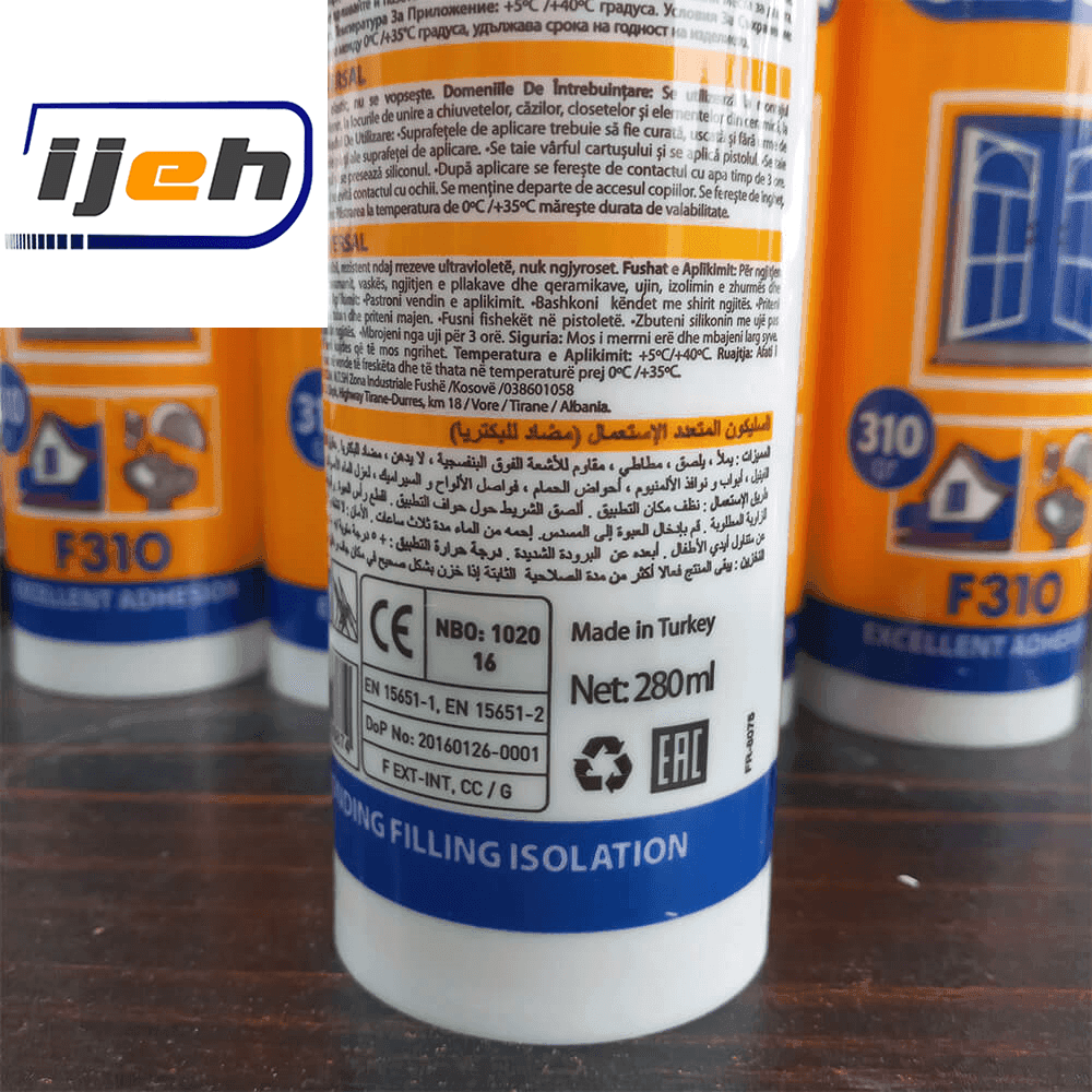 چسب سیلیکون شفاف یونیورسال فرم فیکس FERM FIX premium universal transparent silicone F310 — تصویر ۵