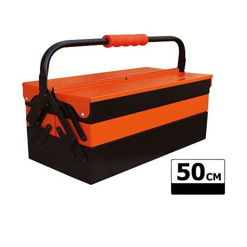 جعبه ابزار فلزی تانوس 50 سانت اتوماتیک سه طبقه TANOS