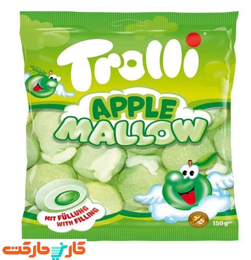 مارشمالو 150 گرمی ترولی با طعم سیب