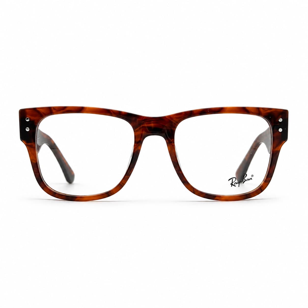 عینک طبی Ray-Ban مدل RB 0804V | مستطیلی کائوچویی با فریم پهن